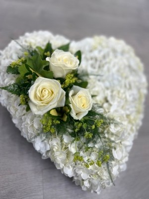 Hydrangea and Rose Heart